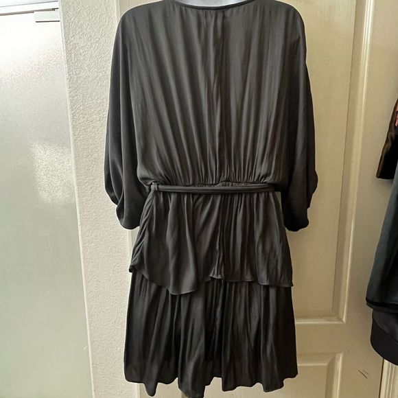 C’isa Gray tie waist dress size M - Picture 3 of 8